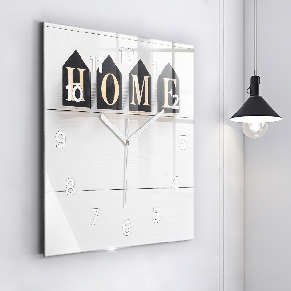 Szögletes fali üvegóra A feliratos ház