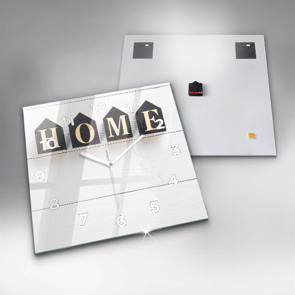 Szögletes fali üvegóra A feliratos ház