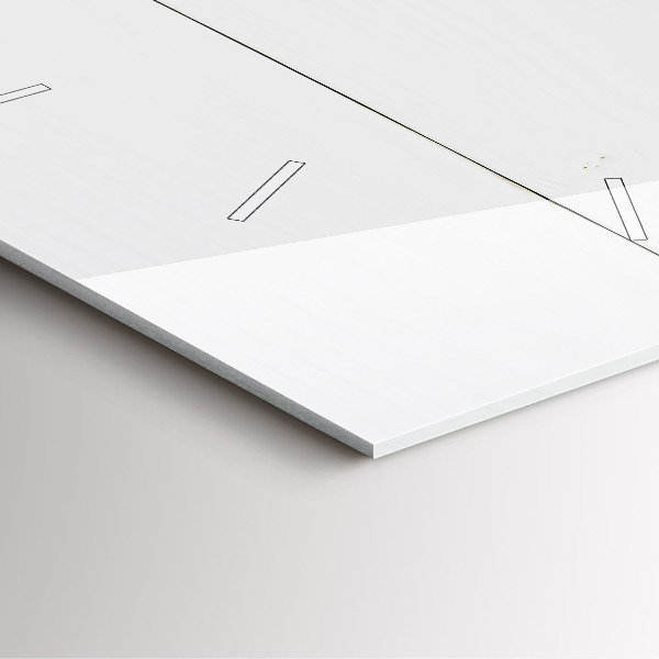 Szögletes fali üvegóra A feliratos ház