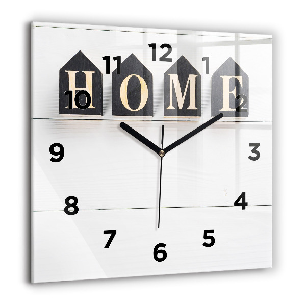 Szögletes fali üvegóra A feliratos ház