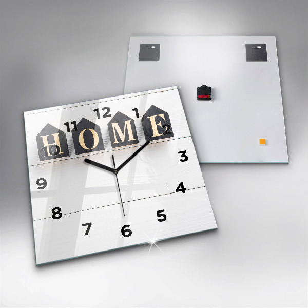 Szögletes fali üvegóra A feliratos ház