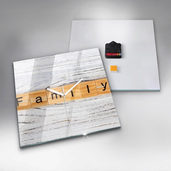 Szögletes fali üvegóra Család