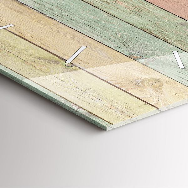 Szögletes fali üvegóra Színes táblák