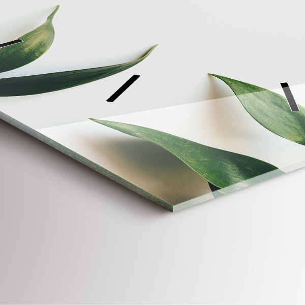 Szögletes fali üvegóra Levélkeret