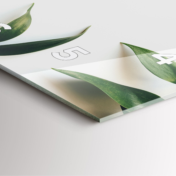 Szögletes fali üvegóra Levélkeret