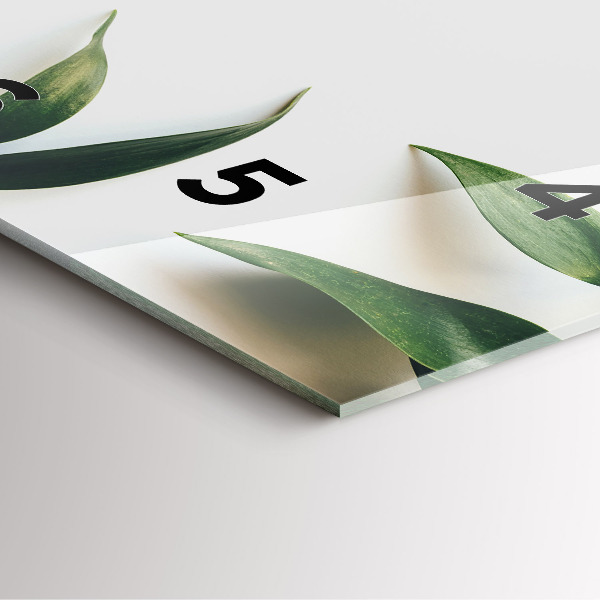 Szögletes fali üvegóra Levélkeret