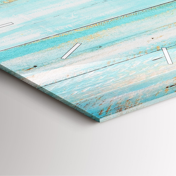 Szögletes fali üvegóra Kék táblák