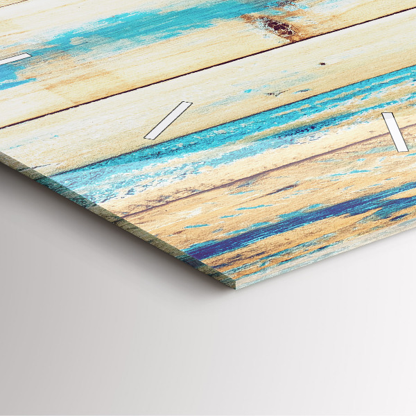 Szögletes fali üvegóra Karcos fa