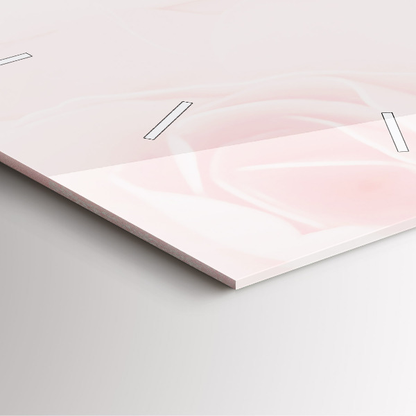 Szögletes fali üvegóra Virágzó rózsák