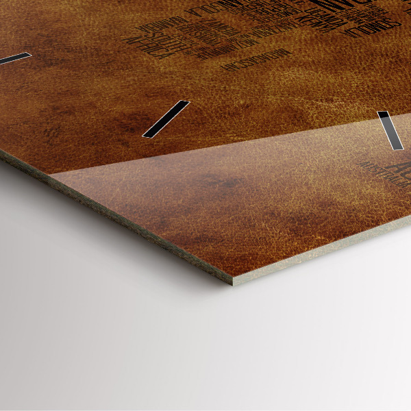 Szögletes fali üvegóra Térkép és országnevek