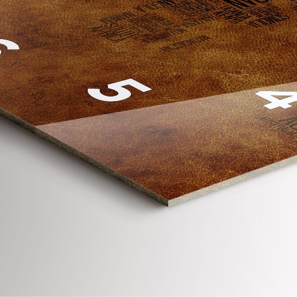 Szögletes fali üvegóra Térkép és országnevek