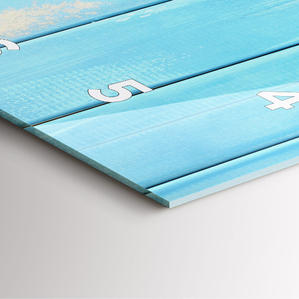 Szögletes fali üvegóra Strand kiegészítők és deszkák