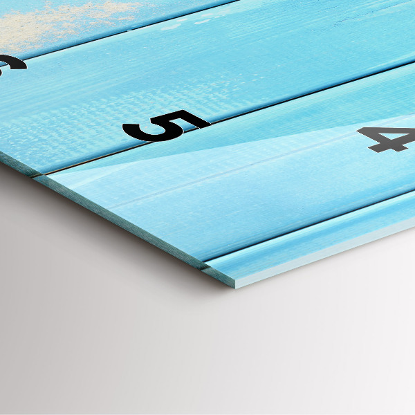 Szögletes fali üvegóra Strand kiegészítők és deszkák