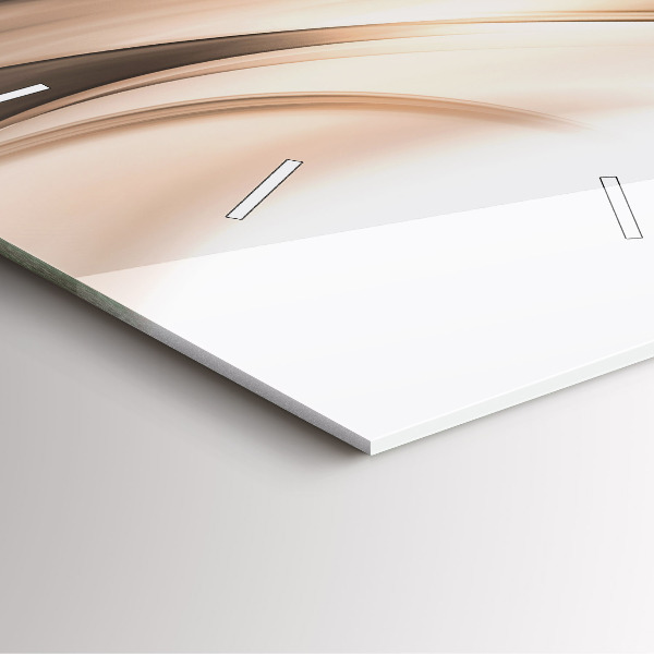 Szögletes fali üvegóra Absztrakciós vonal