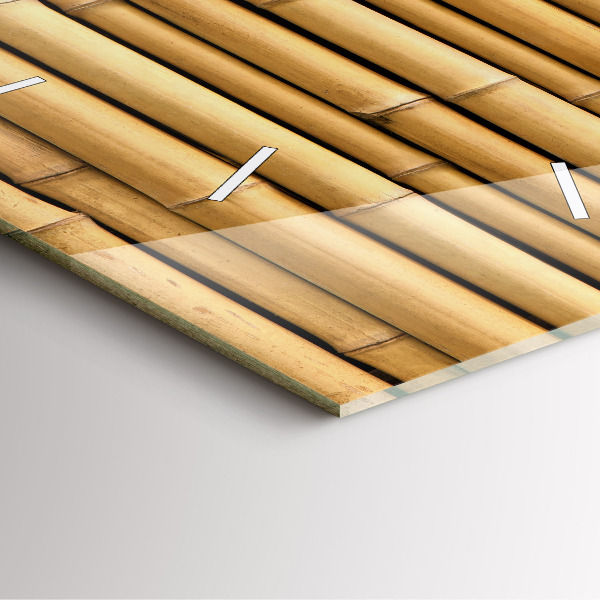 Szögletes fali üvegóra Bambusz rudak