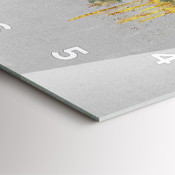 Szögletes fali üvegóra Dekoratív minta