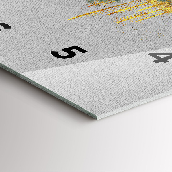 Szögletes fali üvegóra Dekoratív minta