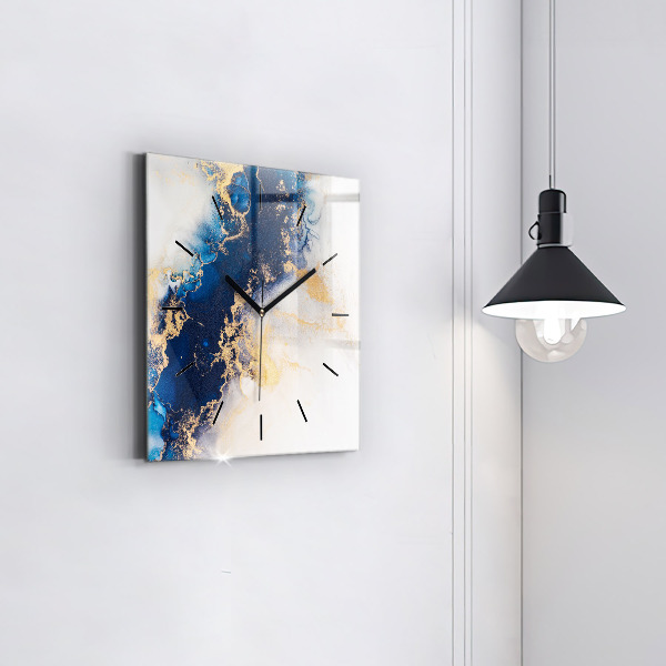 Szögletes fali üvegóra Márvány minta