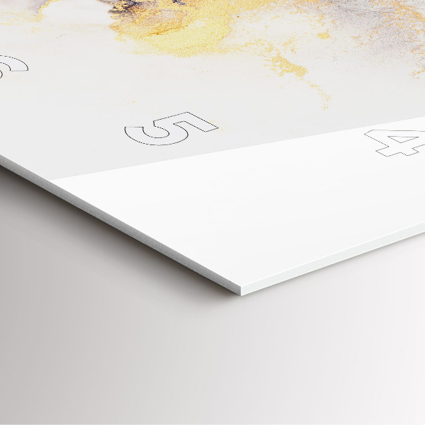 Szögletes fali üvegóra Márvány minta