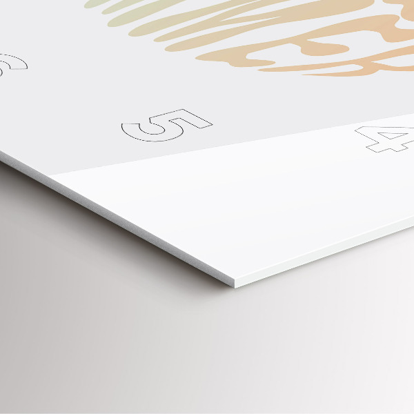 Szögletes fali üvegóra Hello Summer!