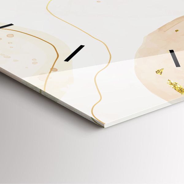 Szögletes fali üvegóra Akvarell foltok