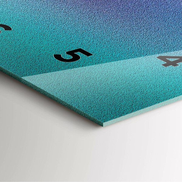 Szögletes fali üvegóra Gradiens minta