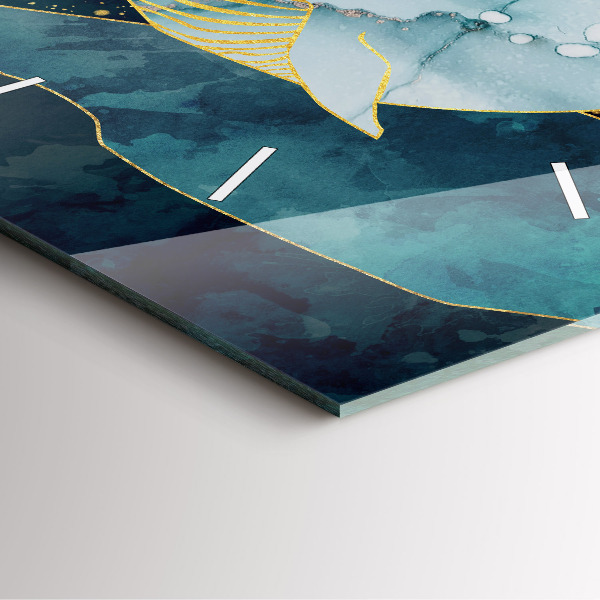 Szögletes fali üvegóra Absztrakt bálna