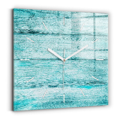 Szögletes fali üvegóra Kék régi fa