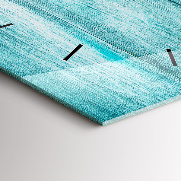 Szögletes fali üvegóra Kék régi fa