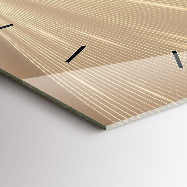 Szögletes fali üvegóra Absztrakt fény