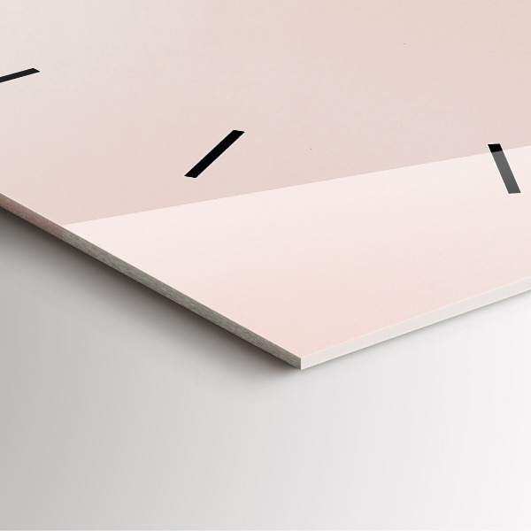 Szögletes fali üvegóra Arany trópusi levelek