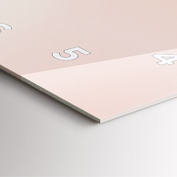 Szögletes fali üvegóra Arany trópusi levelek