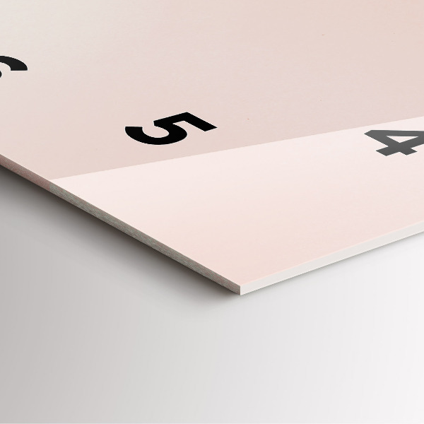 Szögletes fali üvegóra Arany trópusi levelek