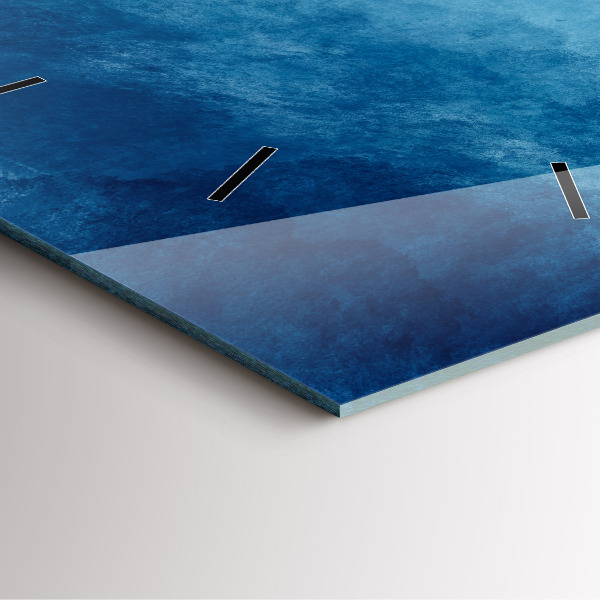 Szögletes fali üvegóra Absztrakciós víz