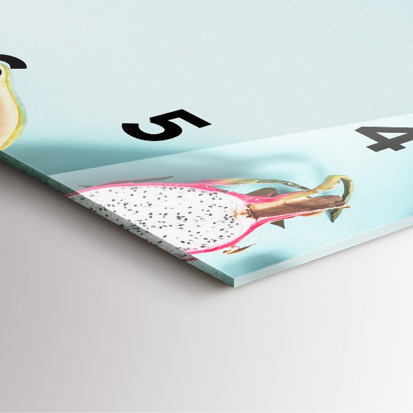 Szögletes fali üvegóra Nyári kompozíció