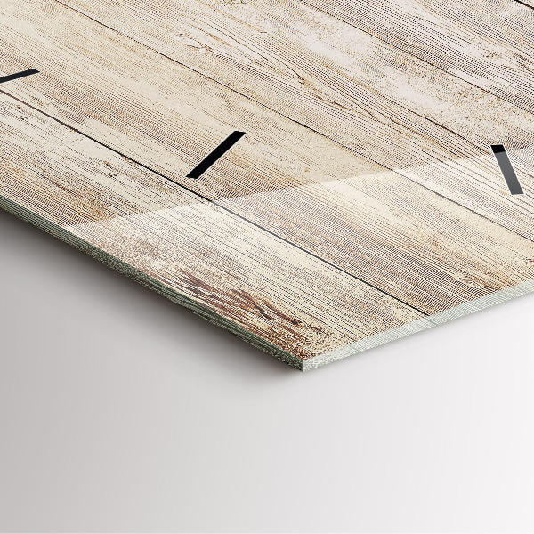 Szögletes fali üvegóra Fa panelek