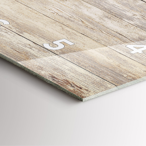 Szögletes fali üvegóra Fa panelek