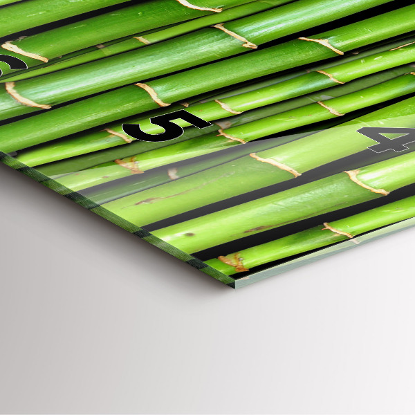 Szögletes fali üvegóra Ázsiai bambusz