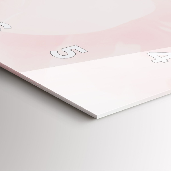 Szögletes fali üvegóra Virágzó rózsák