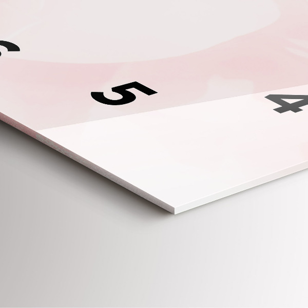 Szögletes fali üvegóra Virágzó rózsák