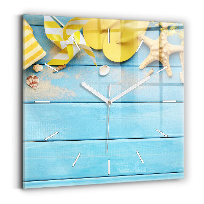 Szögletes fali üvegóra Strand kiegészítők és deszkák