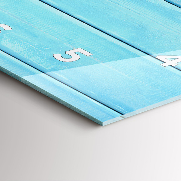 Szögletes fali üvegóra Strand kiegészítők és deszkák