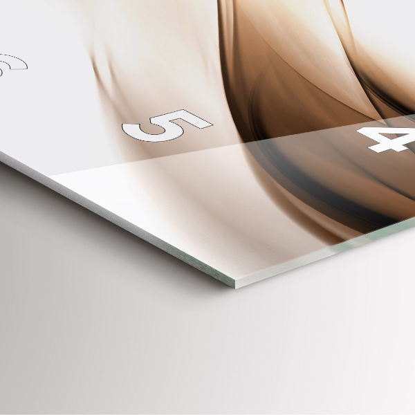 Szögletes fali üvegóra Absztrakciós vonal