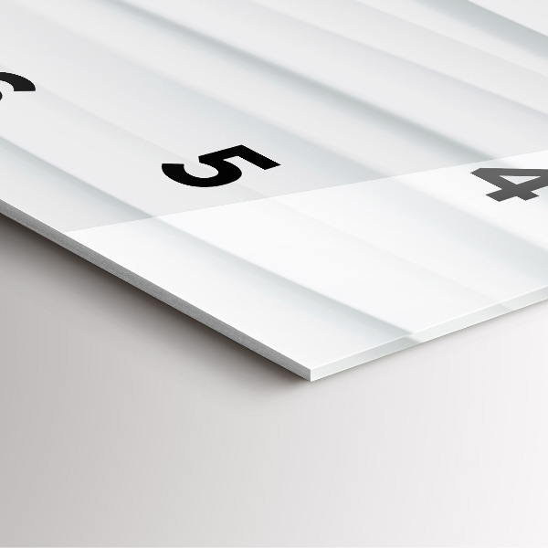 Szögletes fali üvegóra Hullámok textúrája