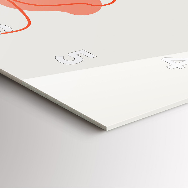 Szögletes fali üvegóra Hawaii növények