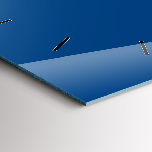 Szögletes fali üvegóra Kék