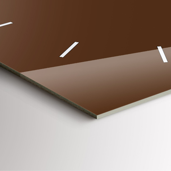 Szögletes fali üvegóra Barna