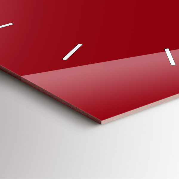 Szögletes fali üvegóra Piros