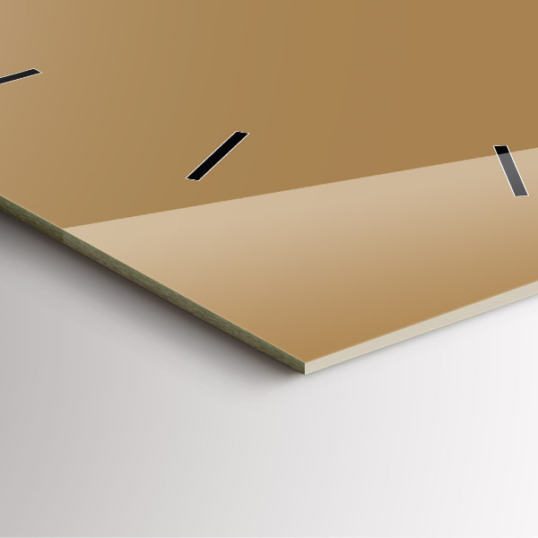 Szögletes fali üvegóra Bézs