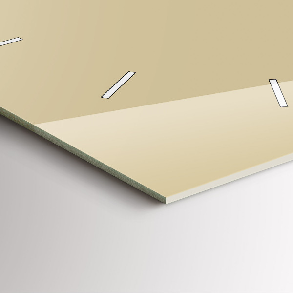 Szögletes fali üvegóra Bézs